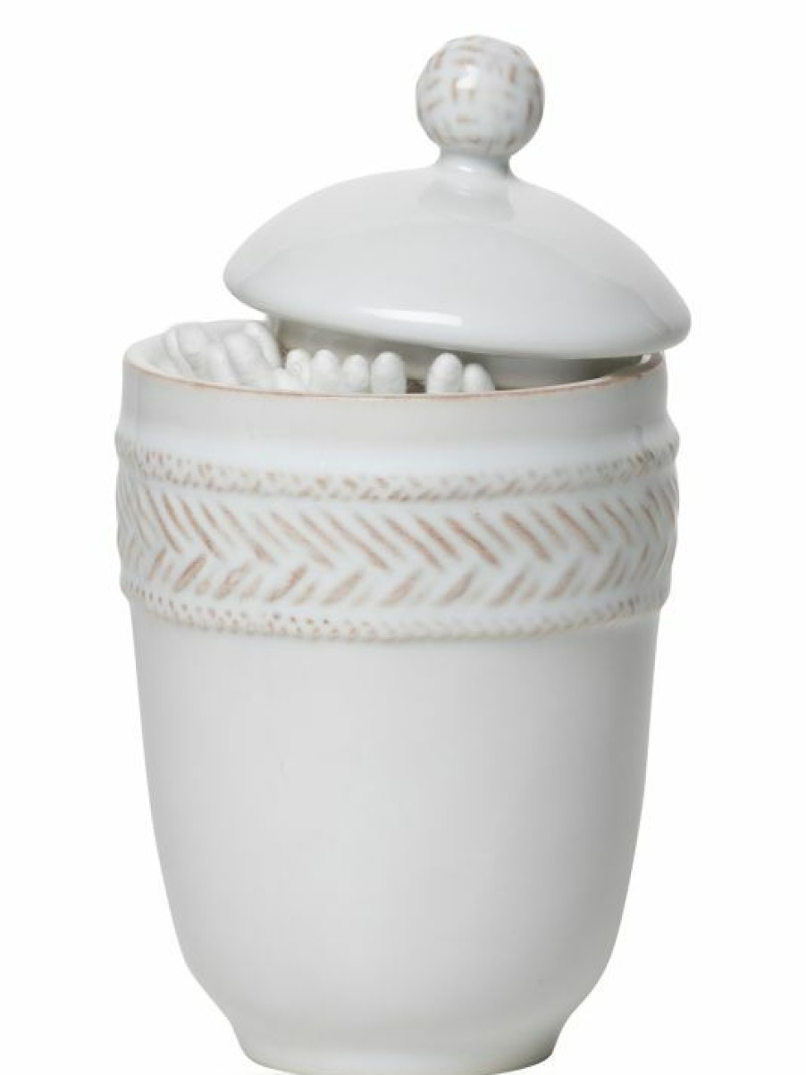 Bath Juliska | Juliska Le Panier Whitewash Ceramic Lidded Jar