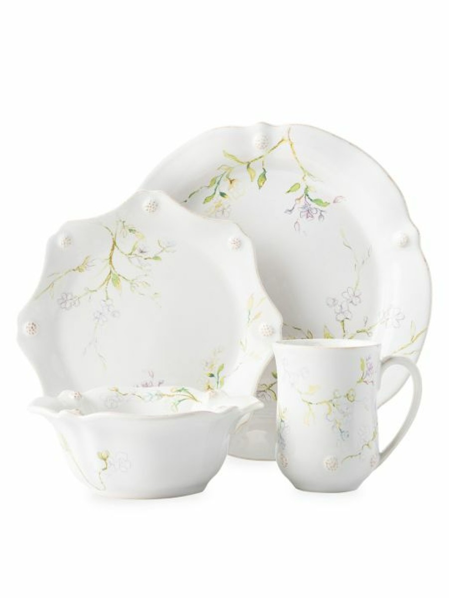 Dining & Entertaining Juliska | Juliska Berry & Thread Floral Sketch 4-Piece Jasmine Place Setting