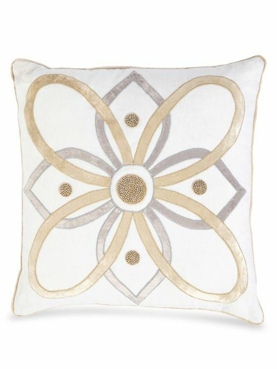 Home Decor Juliska | Juliska Berry & Thread Gold & Silver Embroidered Pillow