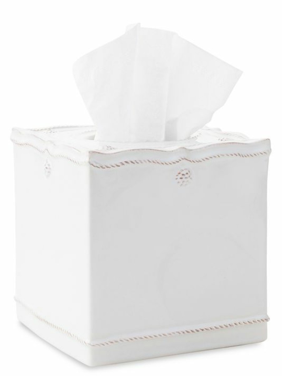 Bath Juliska | Juliska Berry & Thread Whitewash Tissue Box Cover