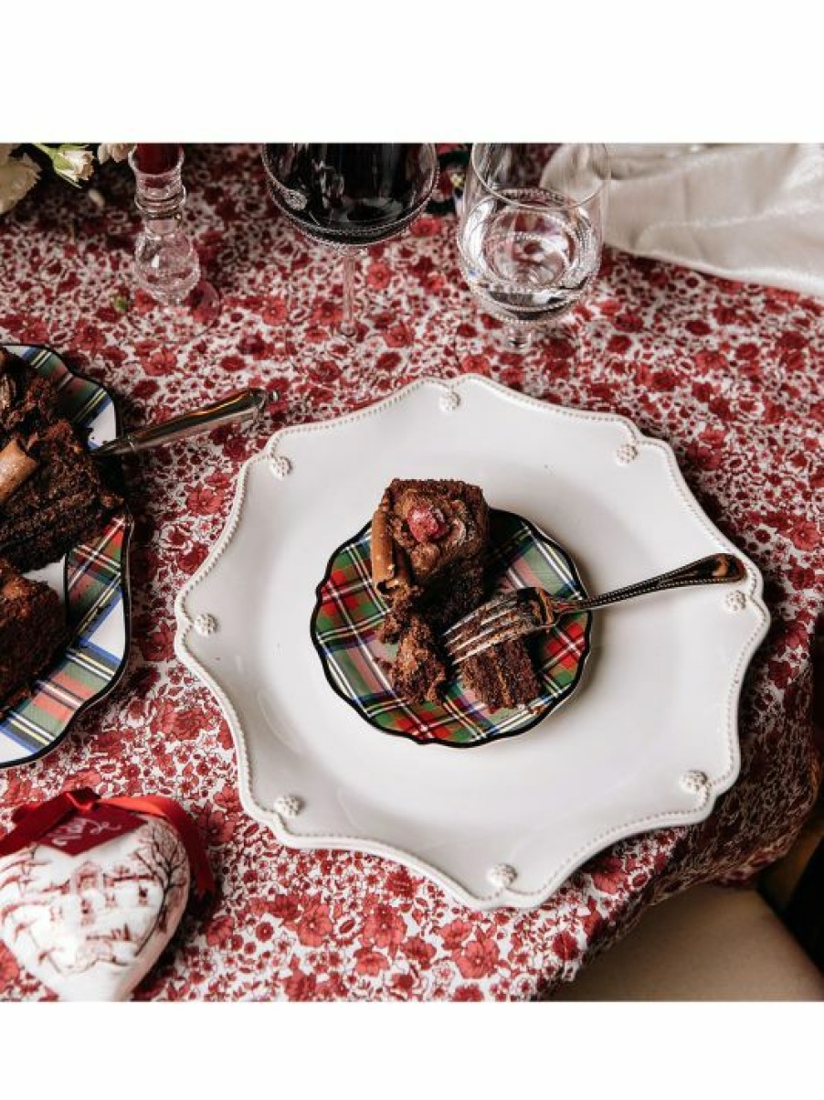 Holiday Juliska | Juliska Stewart Tartan 4-Piece Cocktail Plate Set