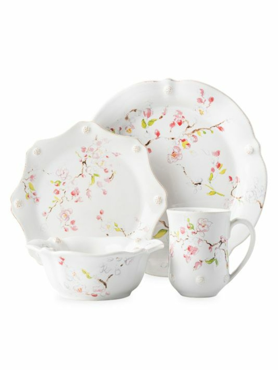 Dining & Entertaining Juliska | Juliska Berry & Thread Floral Sketch 4-Piece Cherry Blossom Place Setting