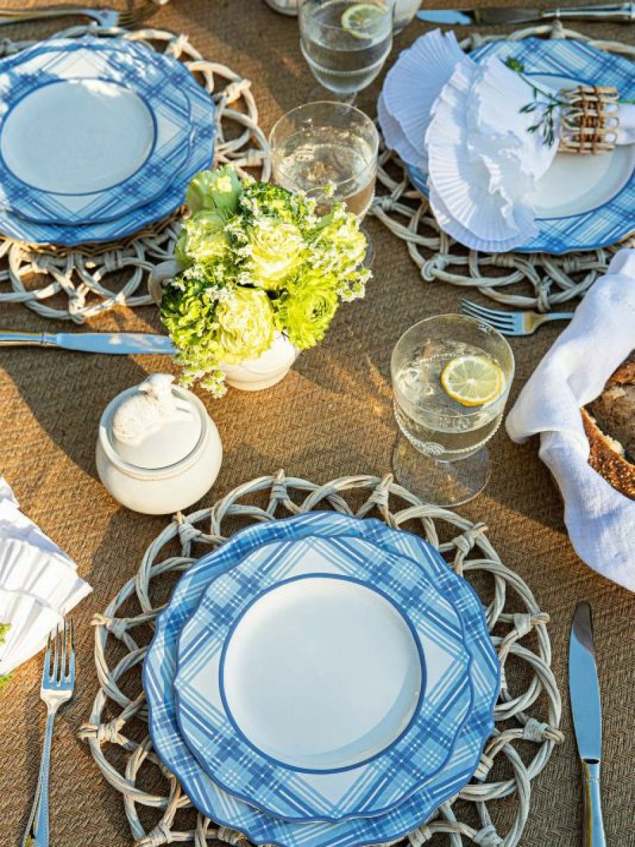 Dining & Entertaining Juliska | Juliska Chambray Tartan Ceramic Dinner Plate