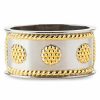 Dining & Entertaining Juliska | Juliska Berry & Thread Gold & Silver Napkin Rings