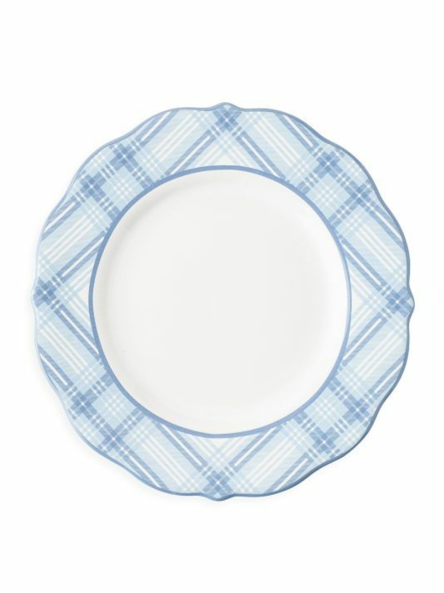 Dining & Entertaining Juliska | Juliska Chambray Tartan Ceramic Dessert Plate