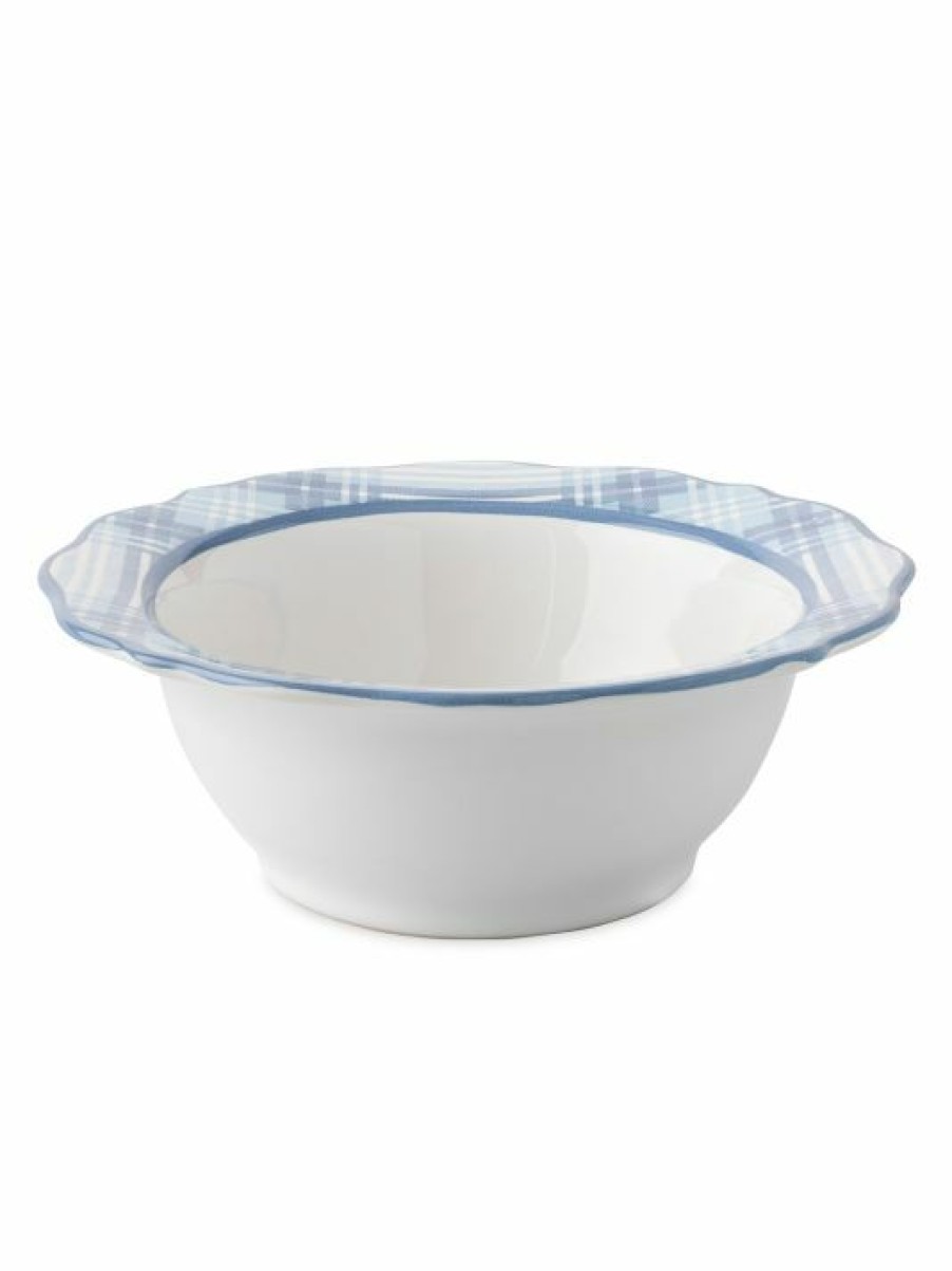 Dining & Entertaining Juliska | Juliska Chambray Tartan Ceramic Cereal Bowl