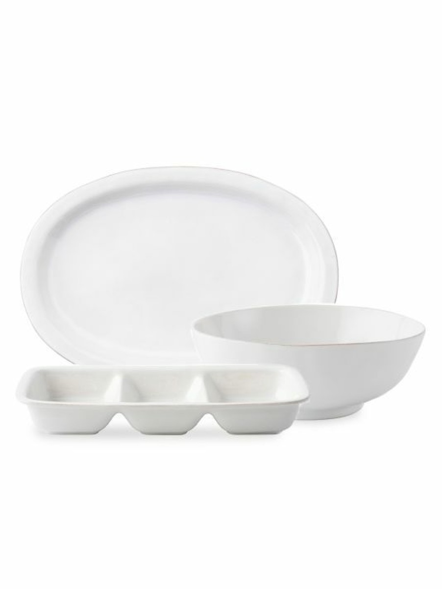 Dining & Entertaining Juliska | Juliska Puro Whitewash 3-Piece Essential Serving Set