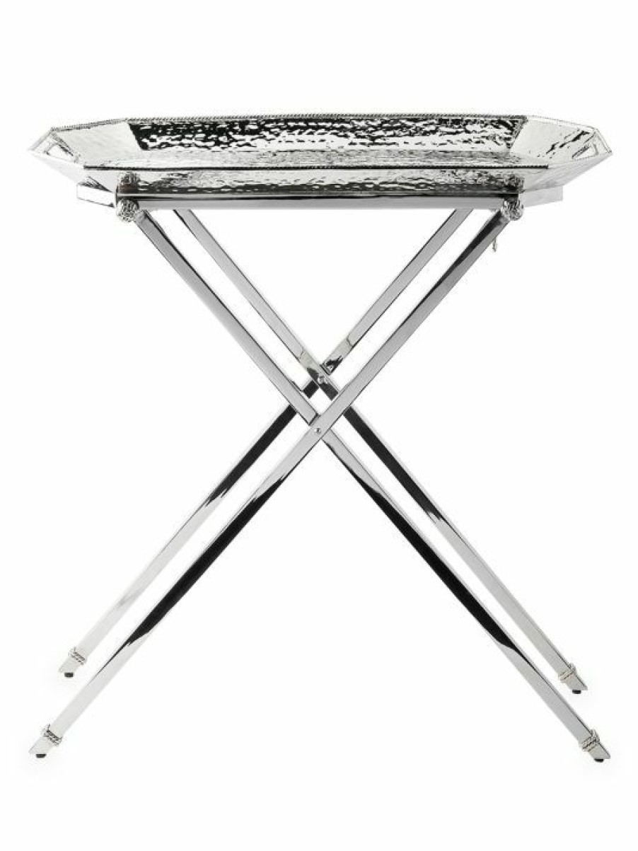 Home Decor Juliska | Juliska Graham 2-Piece Stainless Steel Bar Tray Stand