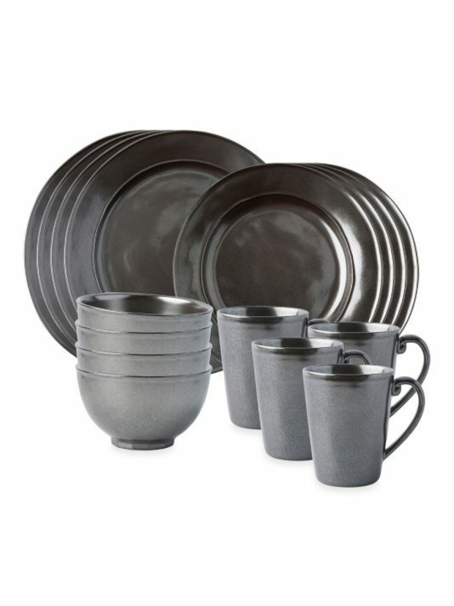 Dining & Entertaining Juliska | Juliska Pewter Stoneware 16-Piece Dinnerware Set