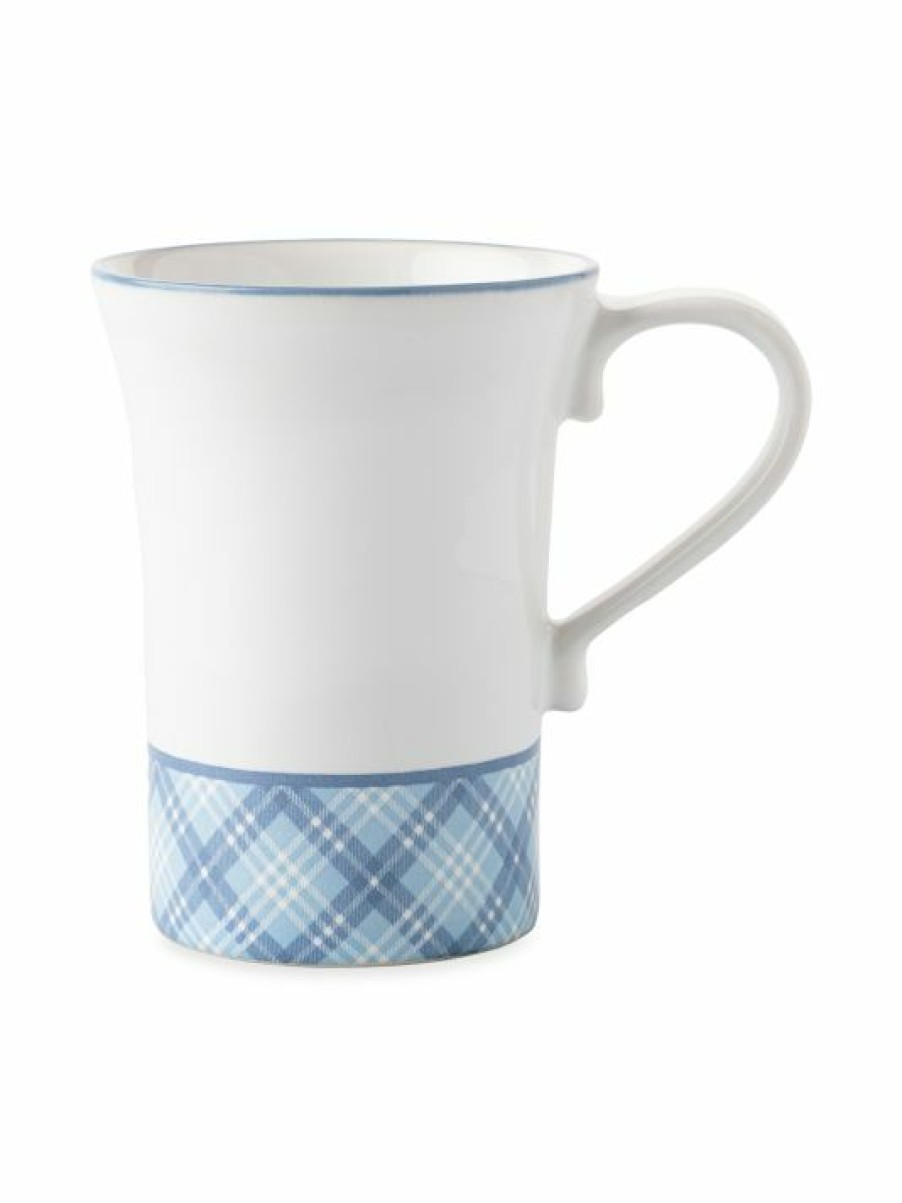 Dining & Entertaining Juliska | Juliska Chambray Tartan Ceramic Mug