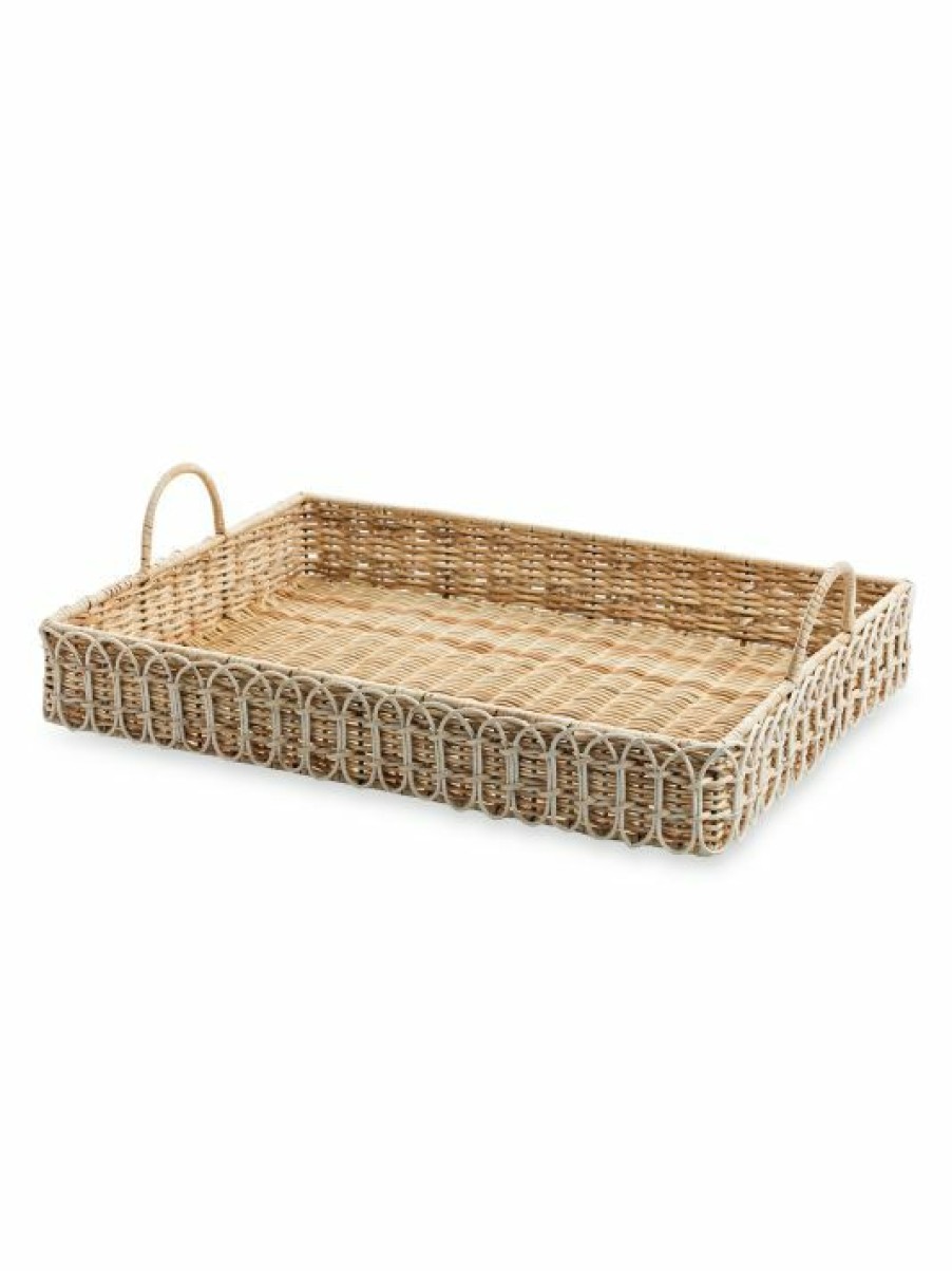 Dining & Entertaining Juliska | Juliska Provence Rattan Whitewash Tray