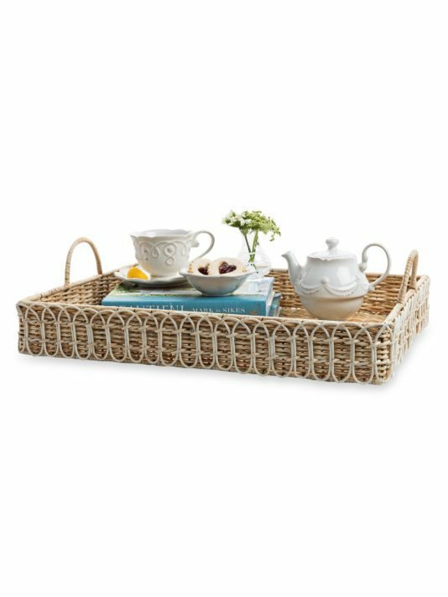 Dining & Entertaining Juliska | Juliska Provence Rattan Whitewash Tray