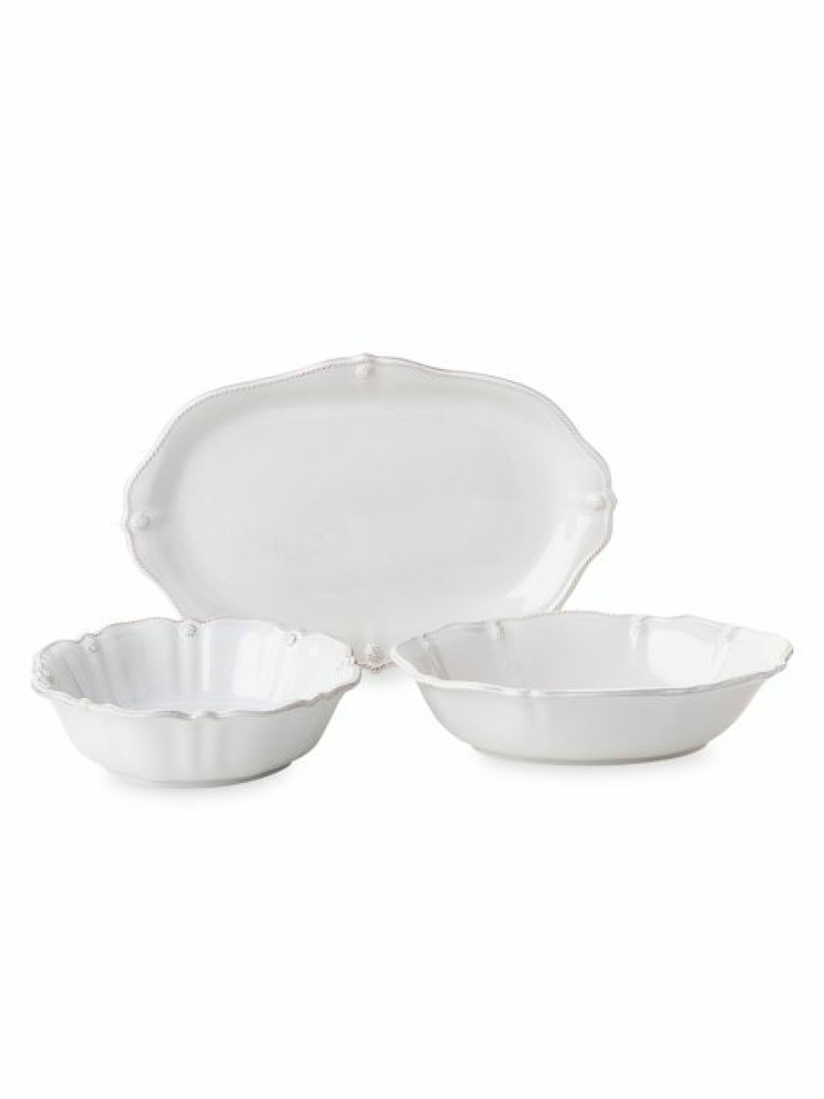 Dining & Entertaining Juliska | Juliska Berry & Thread Whitewash 3-Piece Serving Bundle Set