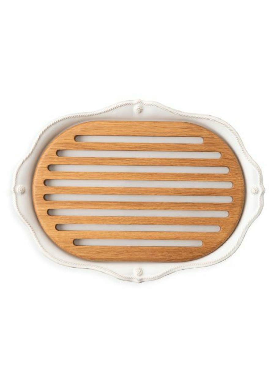 Kitchen Juliska | Juliska Berry & Thread Ceramic Challah Board